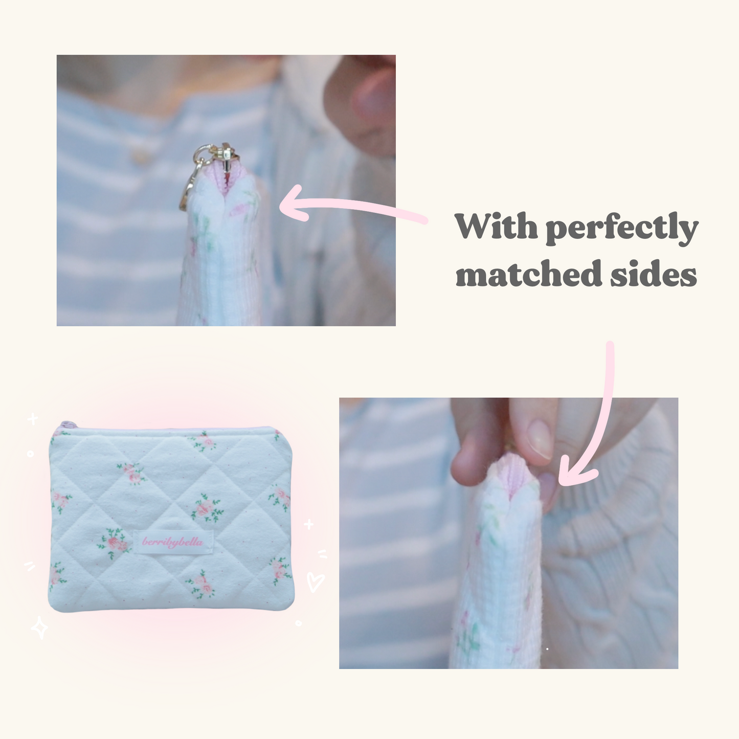 Quilted Zipper Pouch (4 Sizes) Sewing Pattern PDF