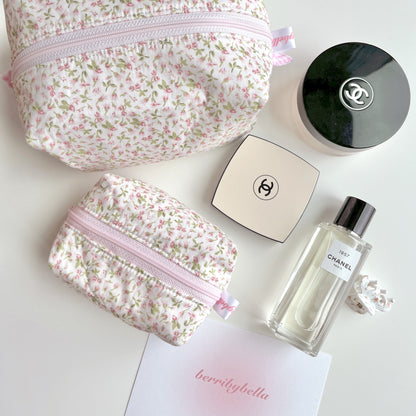 Classic Floral Mini Makeup Pouch
