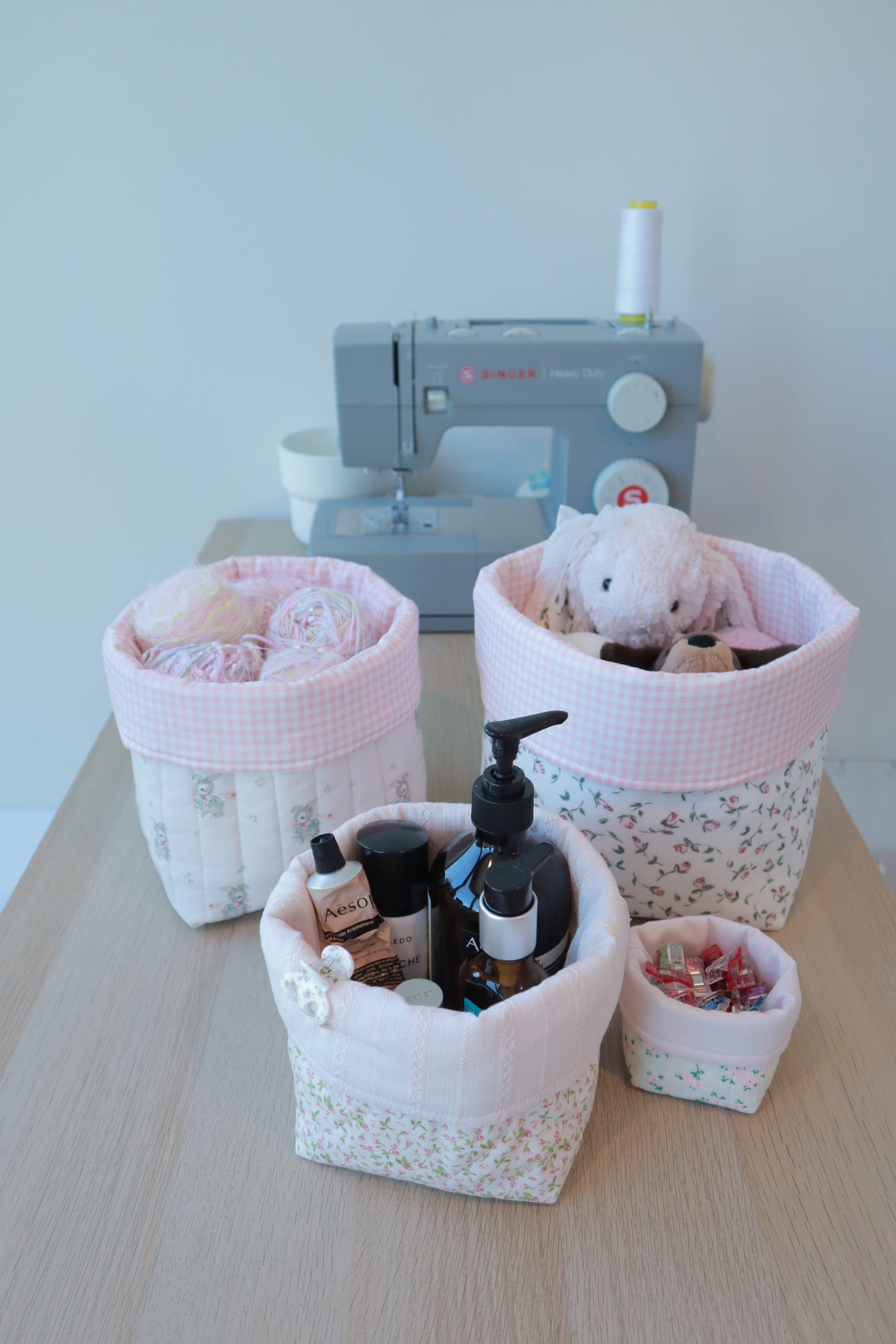 Storage Basket (4 Sizes) Sewing Pattern PDF