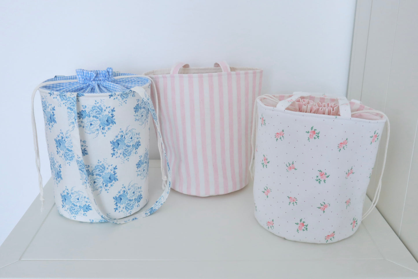 Drawstring Bucket Bag (2 Sizes) Sewing Pattern PDF